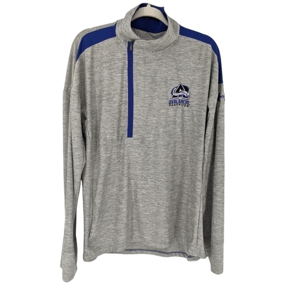 Under Armour Other - Under Armour UA Loose 1/2 Zip Pullover Long Sleeve Gray Blue Avalanche Fastpitch